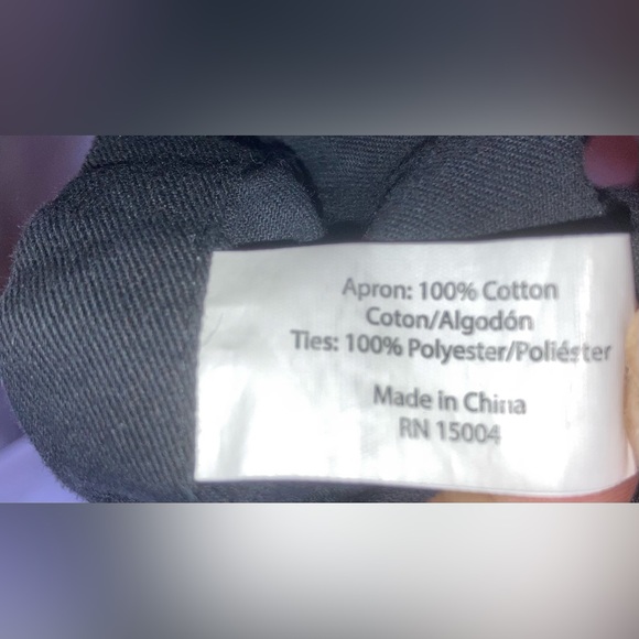 BBQ APRON SKELETON RIBCAGE SUGAR SKULLS FRONT POCKETS SIZE ADJUSTABLE GUC - Picture 8 of 11